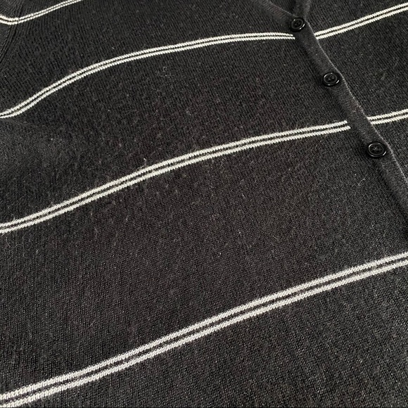 Worthington Vintage Striped Button Up Sweater - Picture 11 of 16